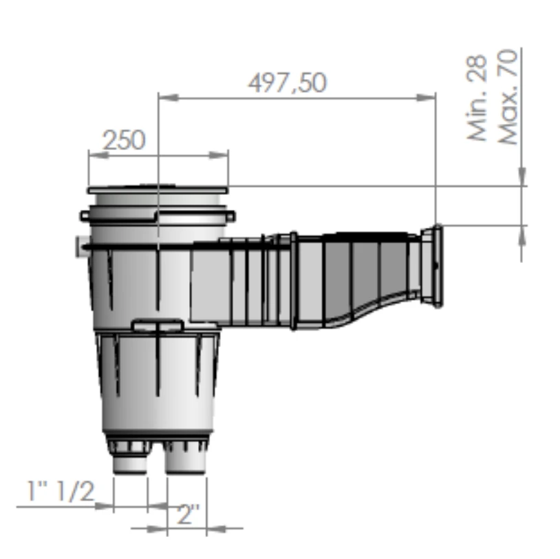 Astralpool Breedbek Design Skimmer - Lichtgrijs 3 Astralpool Breedbek Design Skimmer - Lichtgrijs - Afbeelding 3