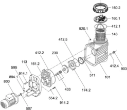 Badu Top / Bettar 8-12-14 Schoepenrad Behuizing -Bestway Winkel image 1714 2726