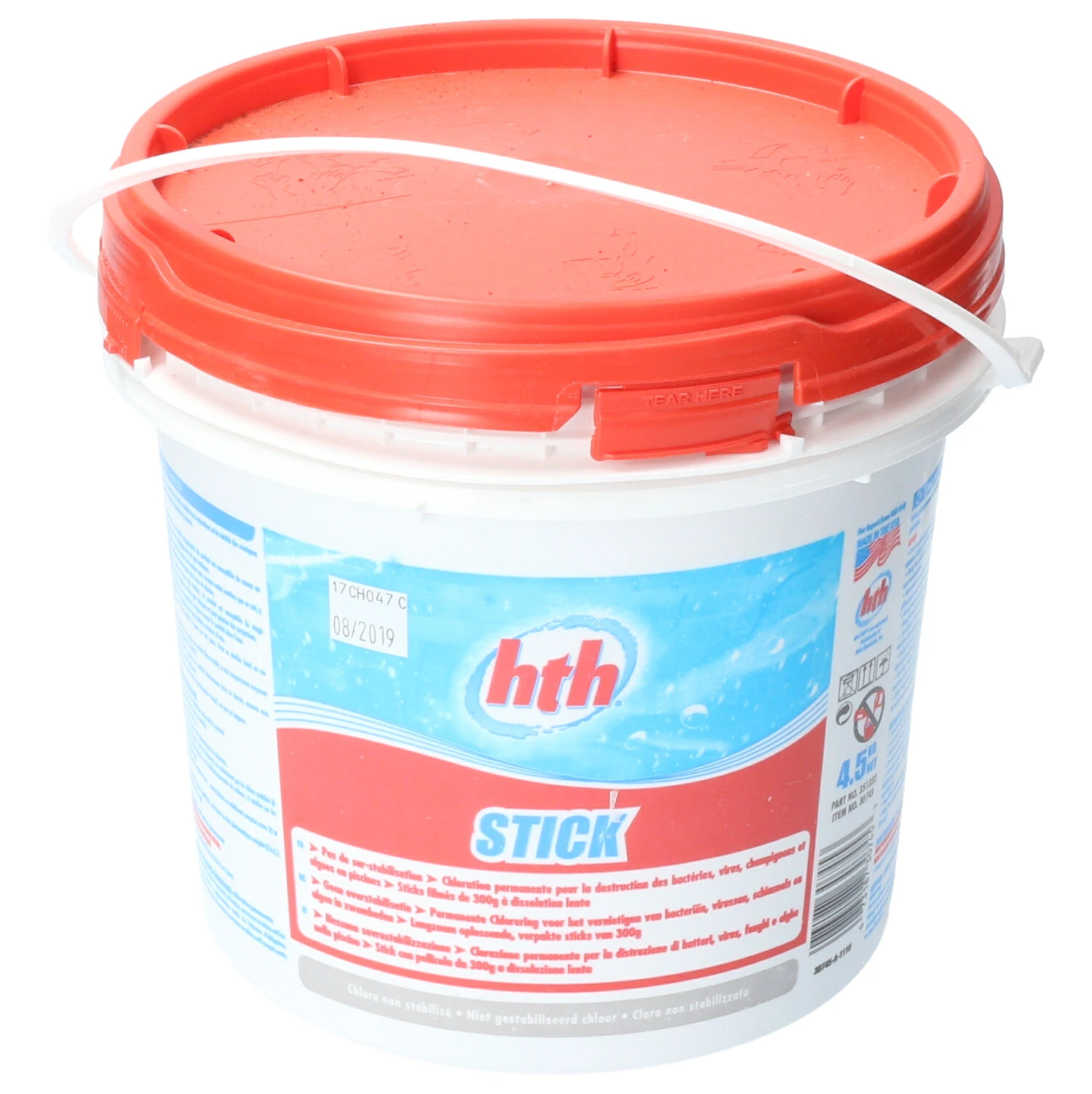 HTH Sticks Chloortabletten 300 Grams 4,5 Kg 1 HTH Sticks Chloortabletten 300 Grams 4,5 Kg