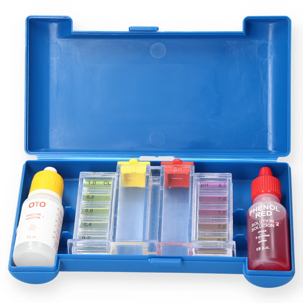 Testkit Voor PH-waardes En Chloor (vloeistof) 1 Testkit Voor PH-waardes En Chloor (vloeistof)